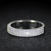 Ladies Copper Geometric Microinlaid Zircon Ring Jewelry