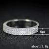 Ladies Copper Geometric Microinlaid Zircon Ring Jewelry