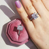 Ladies Copper Geometric Ring With Electroplating Process