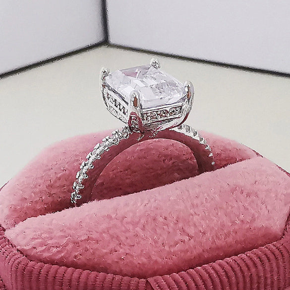 Ladies Copper Geometric Ring With Electroplating Process