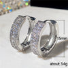 Ladies Copper Geometric Zircon Earrings