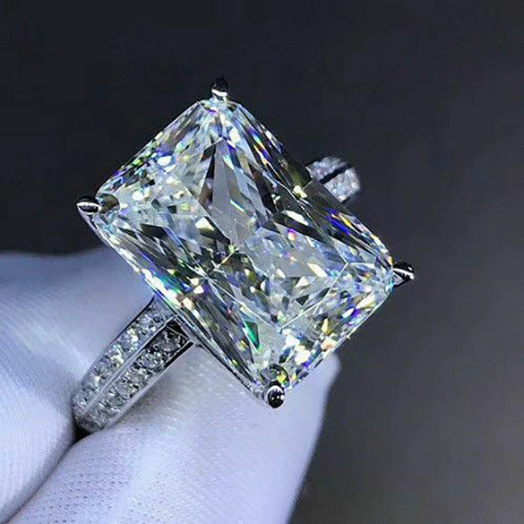 Ladies Copper Jewelry Set With Geometric Zircon Ring In Business Style