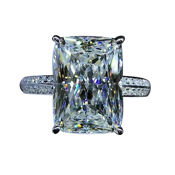 Ladies Copper Jewelry Set With Geometric Zircon Ring In Business Style