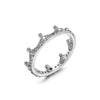 Ladies Copper Magic Crown Zircon Ring Electroplated Jewelry