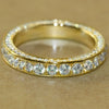 Ladies Copper Ring With Geometric Micro Inlaid Zircon