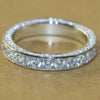 Ladies Copper Ring With Geometric Micro Inlaid Zircon