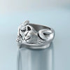 Ladies Copper Silverplated Kitten Ring Wholesale