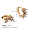 Ladies Earrings 316L Stainless Steel Geometric Electroplating