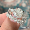 Ladies Engagement Ring Copper Zircon Geometric Style