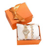 Ladies Fashion Alloy Heart Shape Dial Watch Bracelet
