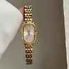 Ladies Fashion Alloy Quartz Watches With Oval Dial And Steel Buckle
