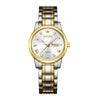 Ladies Fashion Business Diamond Waterproof Luminous Quartz Watch With Round Dial And Alloy Strap And Case