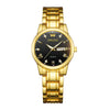 Ladies Fashion Business Diamond Waterproof Luminous Quartz Watch With Round Dial And Alloy Strap And Case