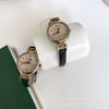 Ladies Fashion Digital Watch Belt Pu Strap Stainless Steel Buckle Alloy Case Round Dial Forest Style