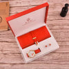 Ladies Fashion Elegant Leather Wallet Watch Earrings In Gift Box Modern Simplicity Style