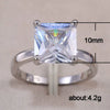 Ladies Fashion Geometric Copper Diamond Ring With Zircon