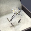 Ladies Fashion Geometric Copper Diamond Ring With Zircon