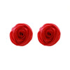 Ladies Fashion Hand Knitted Mixed Materials Flowershaped Earrings And Wrist Flowers