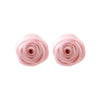 Ladies Fashion Hand Knitted Mixed Materials Flowershaped Earrings And Wrist Flowers