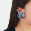 Ladies Fashion Hand Knitted Mixed Materials Flowershaped Earrings And Wrist Flowers