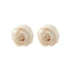 Ladies Fashion Hand Knitted Mixed Materials Flowershaped Earrings And Wrist Flowers