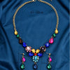 Ladies Fashion Jewelry Set With Alloy Glass Rhinestones Mixed Gemstone Inlay Love Water Drops Bells Pattern