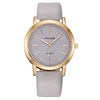 Ladies Fashion Quartz Watch Alloy Case Leather Strap Round Dial
