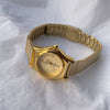 Ladies Fashion Quartz Watch With Bamboo Strap And Alloy Case Stainless Steel Buckle Round Dial