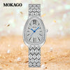 Ladies Fashion Snake Quartz Watch With Copper Band And Zinc Alloy Case