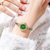 Ladies Fashionable Alloy And Stainless Steel Claw Chain Quartz Watch With Diamondencrusted And Round Dial