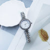 Ladies Fashionable Alloy Bracelet Watch With Round Dial And Spiral Crown