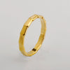 Ladies Finger Ring Titanium Steel Wave Electroplated