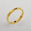 Ladies Finger Ring Titanium Steel Wave Electroplated