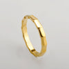 Ladies Finger Ring Titanium Steel Wave Electroplated