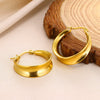 Ladies Geometric Stainless Steel Hollow Electroplated Earrings
