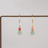 Ladies Handmade Geometric Jade Earrings