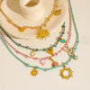 Ladies Handmade Stainless Steel And Titanium Steel Rope Chain Multi Pendant Light Luxury Geometric Necklace