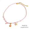 Ladies Handmade Stainless Steel And Titanium Steel Rope Chain Multi Pendant Light Luxury Geometric Necklace