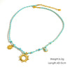 Ladies Handmade Stainless Steel And Titanium Steel Rope Chain Multi Pendant Light Luxury Geometric Necklace