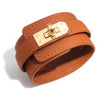 Ladies Leather Bracelet Jewelry Simple Geometric Electroplated