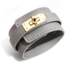 Ladies Leather Bracelet Jewelry Simple Geometric Electroplated