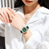 Ladies Leisure Metal Case Imitation Leather Strap Round Dial Watch