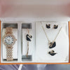 Ladies Leisure Quartz Watch With Alloy Case And Stainless Steel Strap And Buckle In Round Dial Shape
