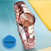 Ladies Leisure Waterproof Luminous Steel Watch With Round Dial