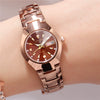 Ladies Leisure Waterproof Luminous Steel Watch With Round Dial