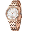 Ladies Leisure Waterproof Quartz Watch With Alloy Case And Stainless Steel Strap And Buckle Round Dial Mineral Reinforced Glass Mirror