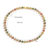 Ladies Light Luxury Copper Jewelry Set With 18K Gold Plated Four Leaf Clover Pattern And Inlaid Colored Diamond And Zirconia For Necklace And Bracelet