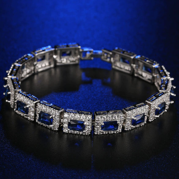 Ladies Light Luxury Geometric Rhombus Electroplated Environmental Protection Copper Bracelet Jewelry