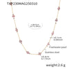 Ladies Light Luxury Seamless Freshwater Pearl 316L Stainless Steel Necklace And Bracelet Jewelry With Electroplating