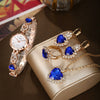Ladies Luxury Quartz Bracelet Watch With Disc Shape Alloy Material